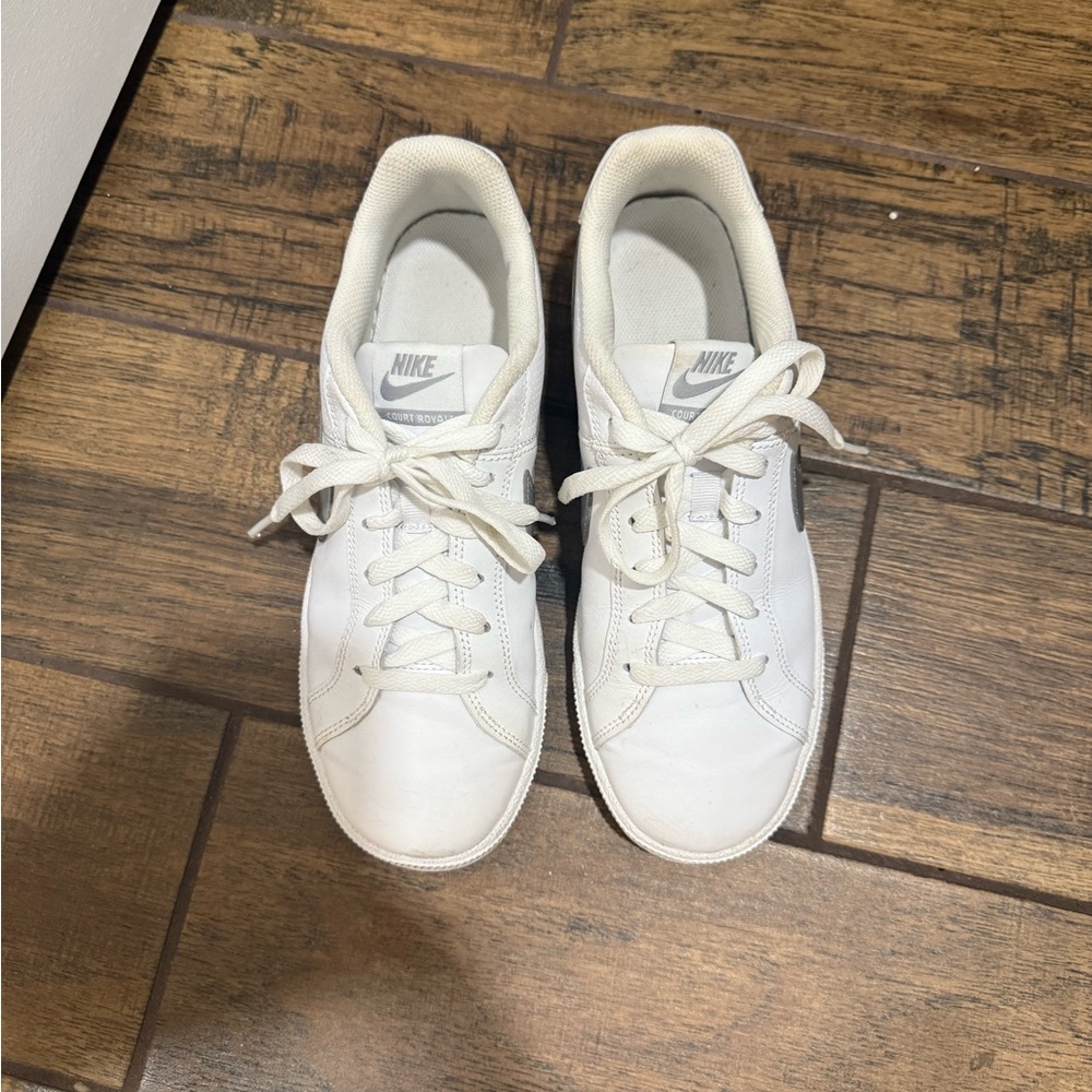 Nike White Lace-Up Sneakers